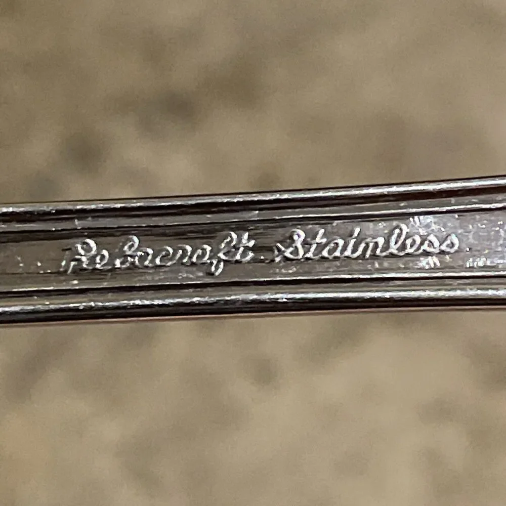 Reed & Barton Rebacraft Stainless La Femme Serving Meat Fork 8.5